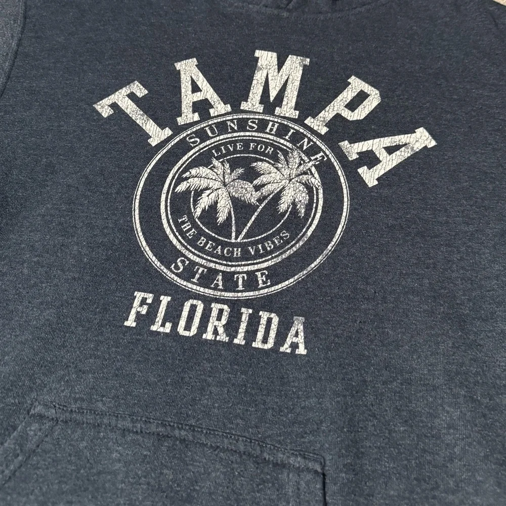 Tampa Florida Navy Blue Sweatshirt Hoodie - Picture 2 of 7